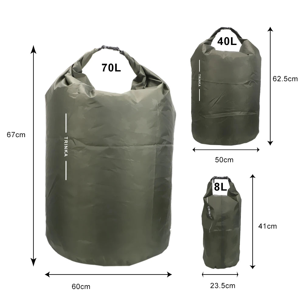 Waterproof Dry Bag for Travel & Water Sports | Kayak, Beach & Camping Storage Bag 🌊🎒 | 8L / 40L / 70L