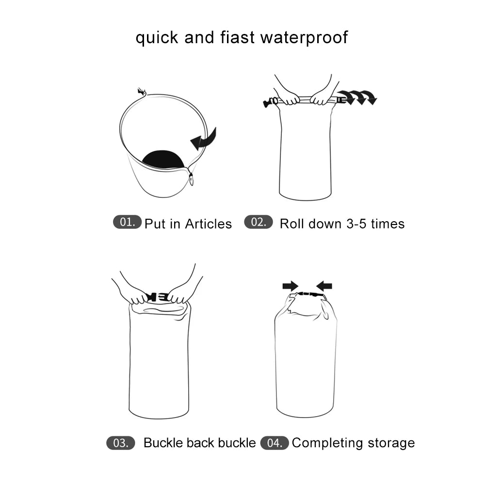 Waterproof Dry Bag for Travel & Water Sports | Kayak, Beach & Camping Storage Bag 🌊🎒 | 8L / 40L / 70L