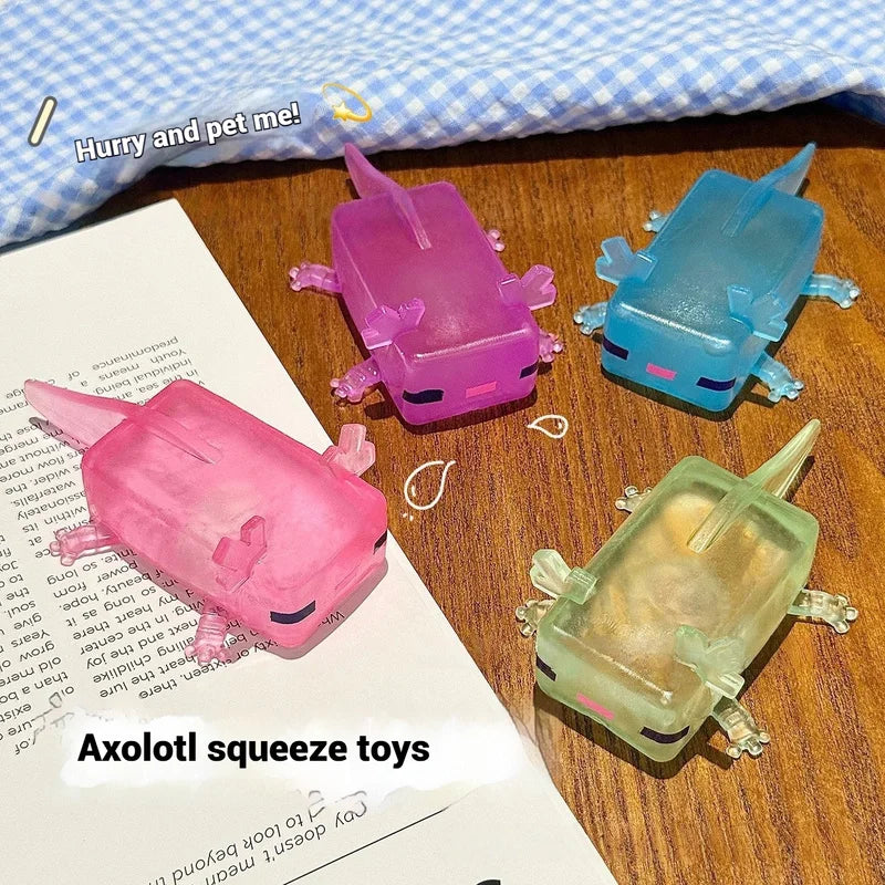 Axolotl Stress Relief Squeeze Toy – Super Soft ASMR Fidget