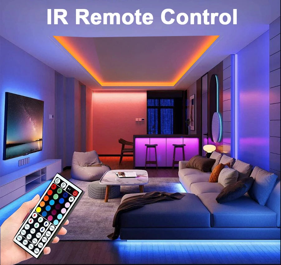 Smart RGB LED Strip Lights – App Controlled Room Glow Setup