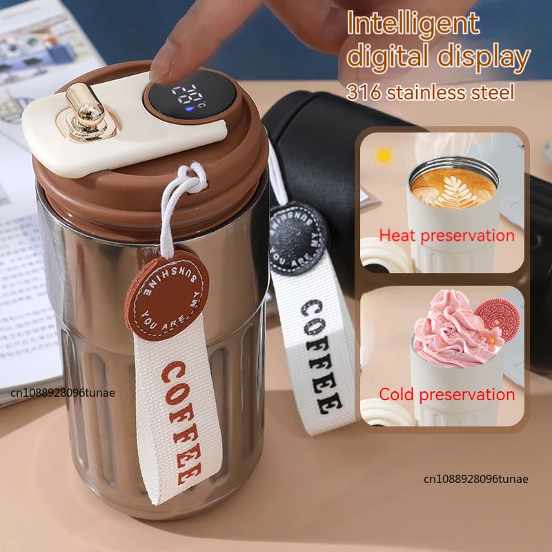 Vaso Térmico Inteligente con Pantalla de Temperatura