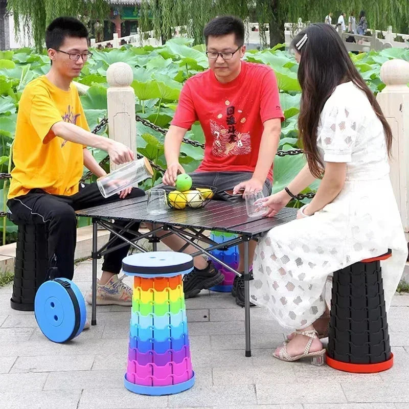 Portable Folding Telescopic Camping Stool | Lightweight Fishing & Beach Chair 🏖️🔥 | Compact Outdoor Seat