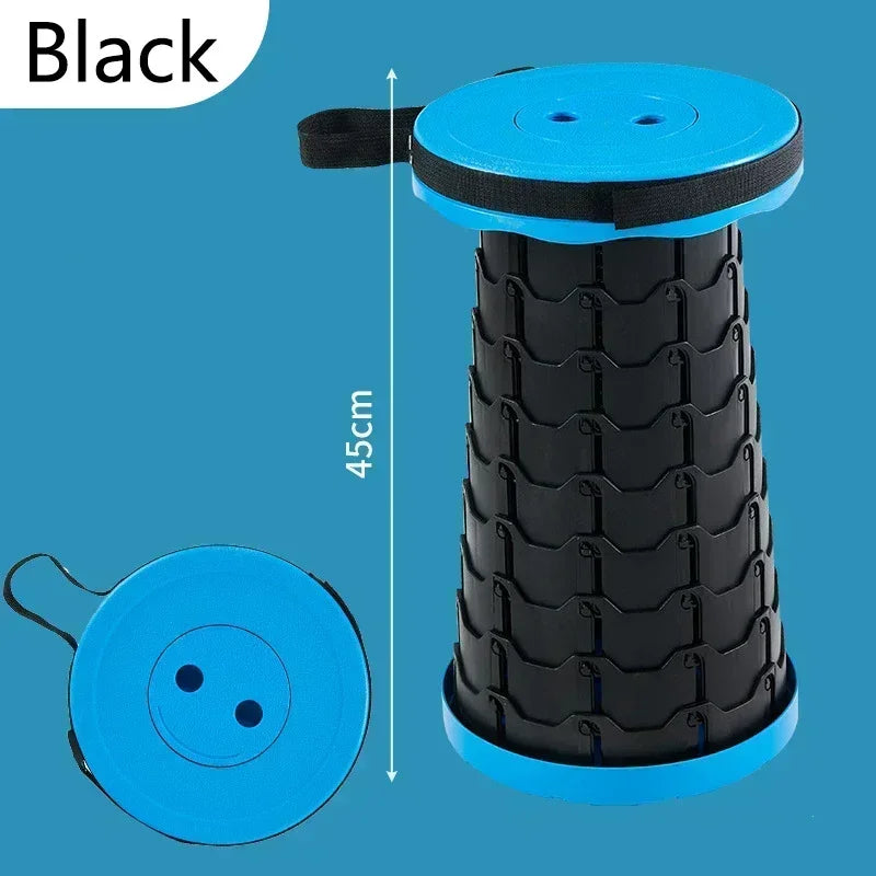 Portable Folding Telescopic Camping Stool | Lightweight Fishing & Beach Chair 🏖️🔥 | Compact Outdoor Seat