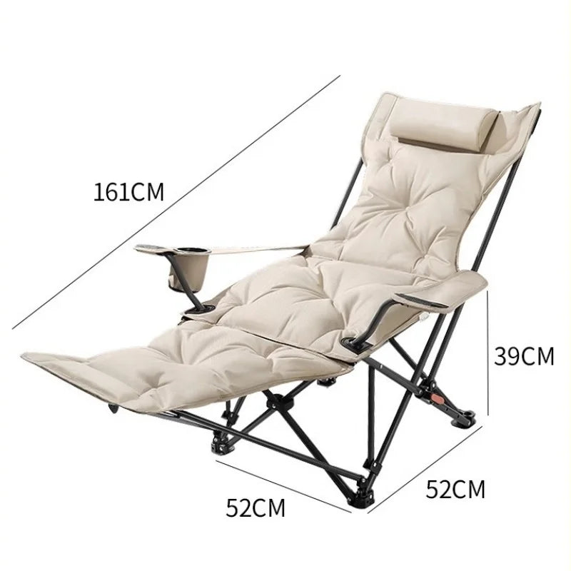 Folding Camping Recliner Chair | Adjustable Outdoor Beach & Fishing Chair 🏖️🔥 | Ultra Comfort Portable Seat