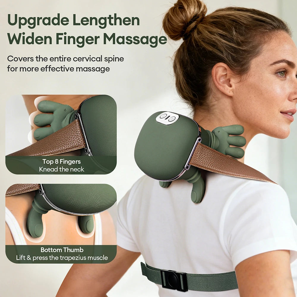 Masajeador Inteligente Para Cuello y Hombros – Relajación Profunda 🔥