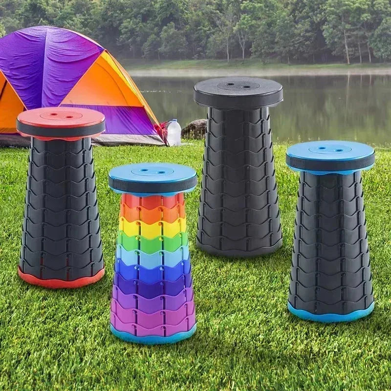 Portable Folding Telescopic Camping Stool | Lightweight Fishing & Beach Chair 🏖️🔥 | Compact Outdoor Seat