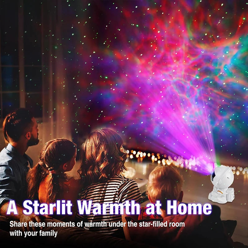 “Astronaut Galaxy Projector – Starry Night Light for Relaxing Rooms”