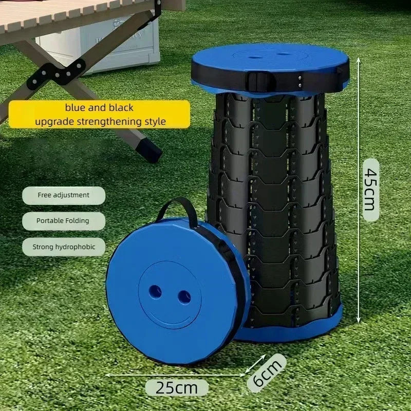 Portable Folding Telescopic Camping Stool | Lightweight Fishing & Beach Chair 🏖️🔥 | Compact Outdoor Seat