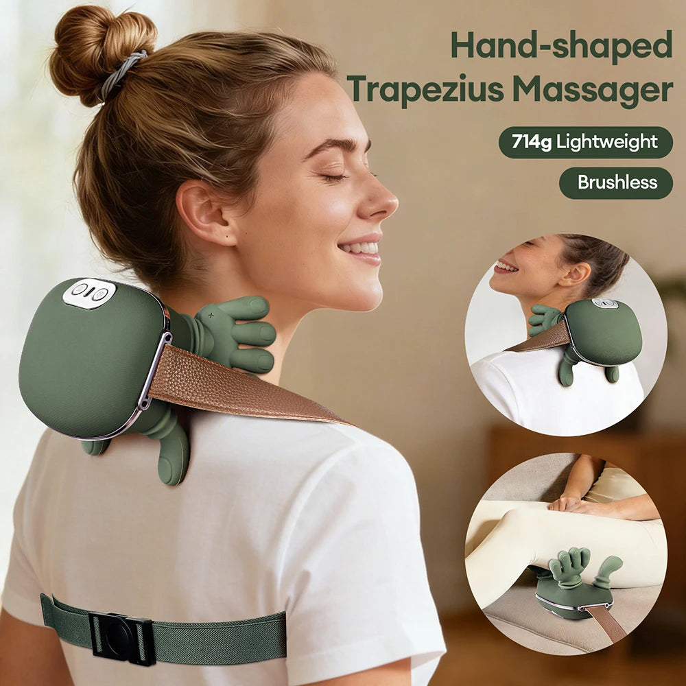 Masajeador Inteligente Para Cuello y Hombros – Relajación Profunda 🔥