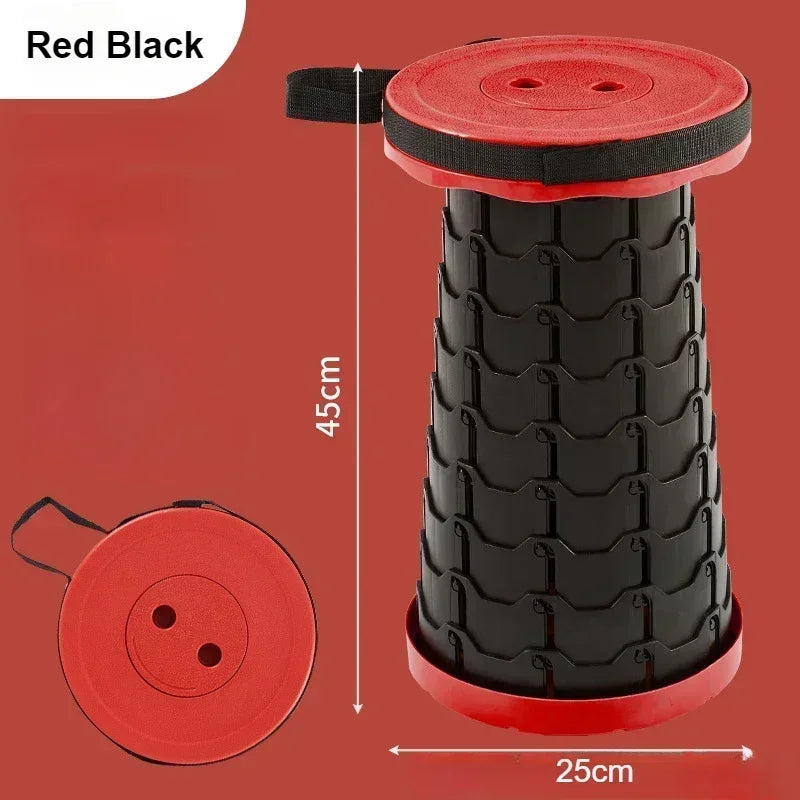 Portable Folding Telescopic Camping Stool | Lightweight Fishing & Beach Chair 🏖️🔥 | Compact Outdoor Seat