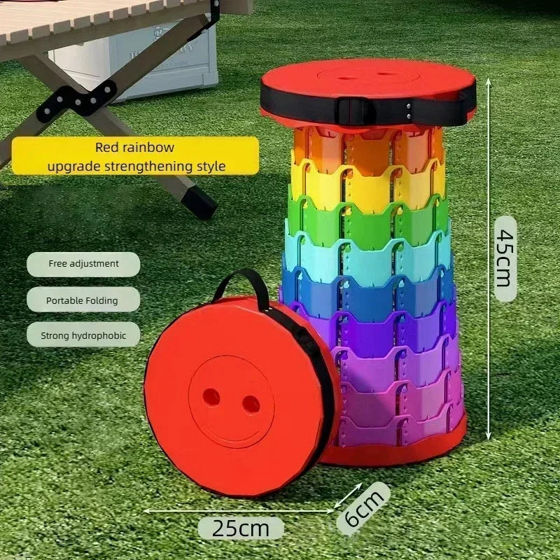 Portable Folding Telescopic Camping Stool | Lightweight Fishing & Beach Chair 🏖️🔥 | Compact Outdoor Seat