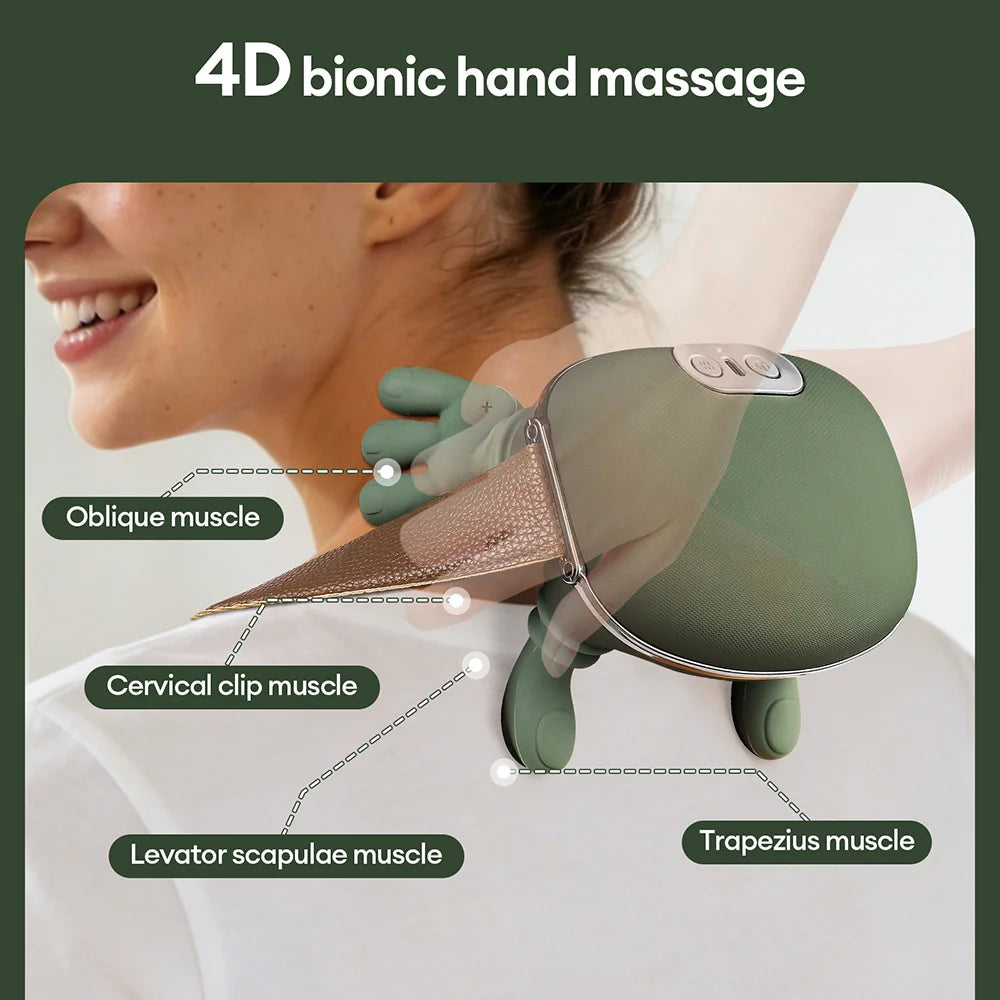 Masajeador Inteligente Para Cuello y Hombros – Relajación Profunda 🔥