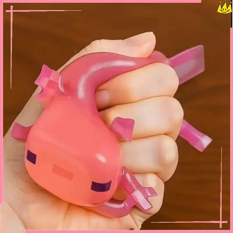 Axolotl Stress Relief Squeeze Toy – Super Soft ASMR Fidget