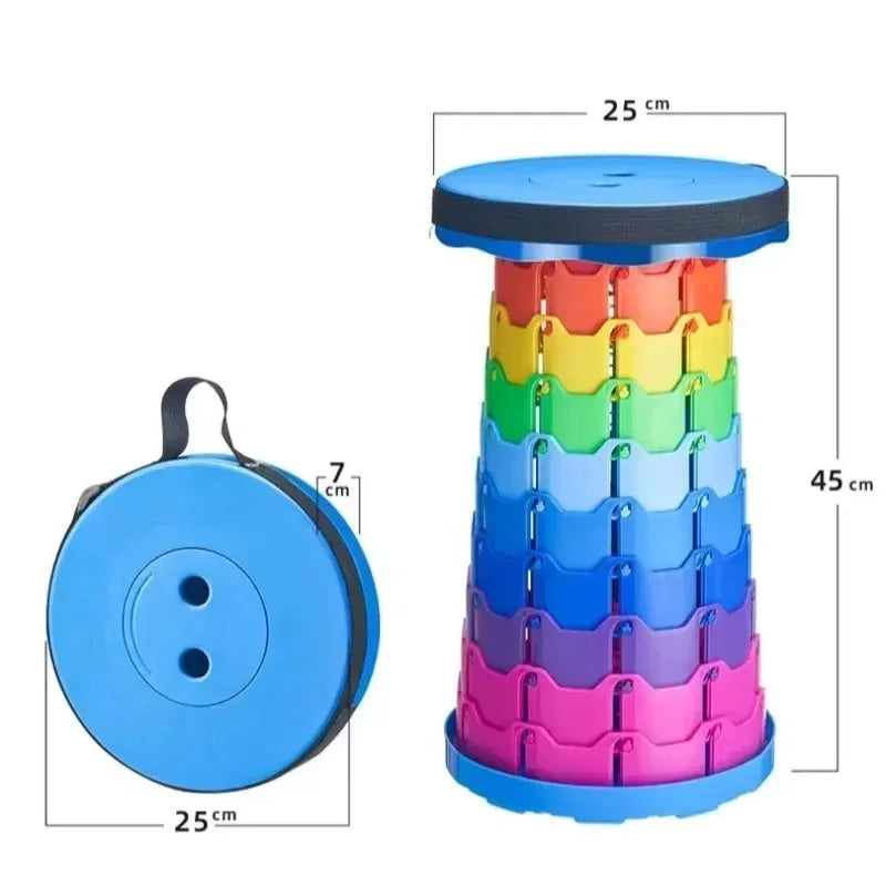 Portable Folding Telescopic Camping Stool | Lightweight Fishing & Beach Chair 🏖️🔥 | Compact Outdoor Seat