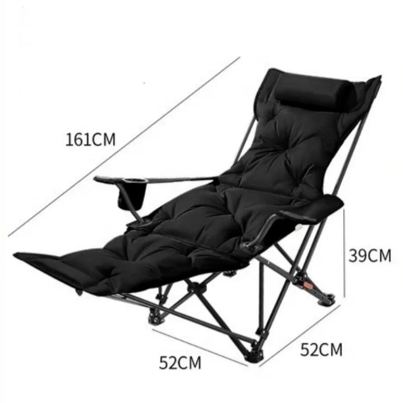 Folding Camping Recliner Chair | Adjustable Outdoor Beach & Fishing Chair 🏖️🔥 | Ultra Comfort Portable Seat