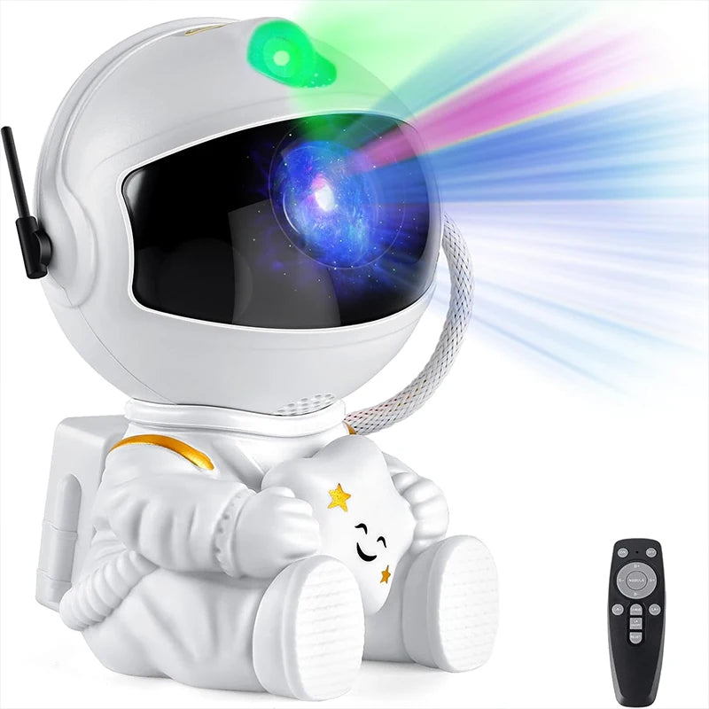 “Astronaut Galaxy Projector – Starry Night Light for Relaxing Rooms”