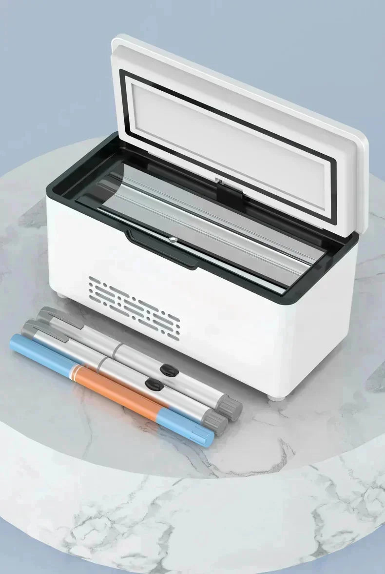 Portable Insulin Mini Fridge 0–18°C | USB + AC Cooling Box for Medicine & Travel 💉❄️