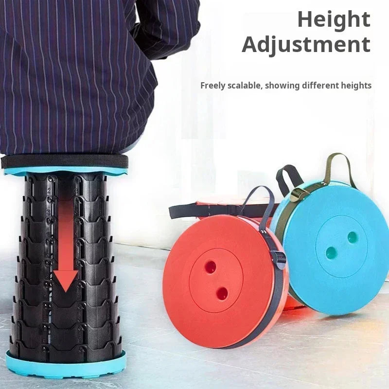 Portable Folding Telescopic Camping Stool | Lightweight Fishing & Beach Chair 🏖️🔥 | Compact Outdoor Seat