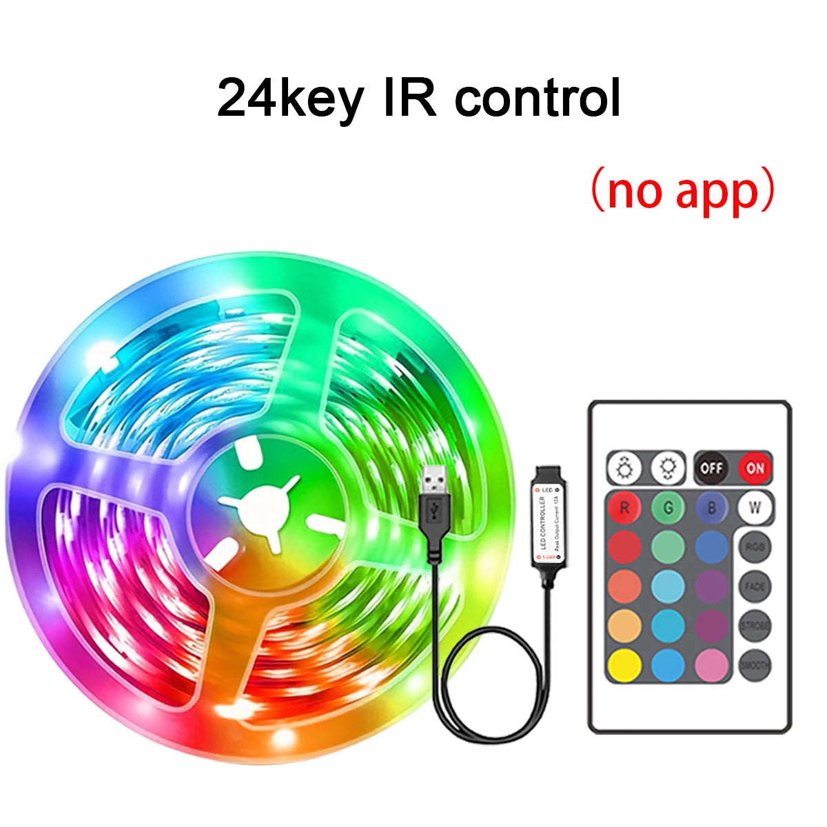 Smart RGB LED Strip Lights – App Controlled Room Glow Setup