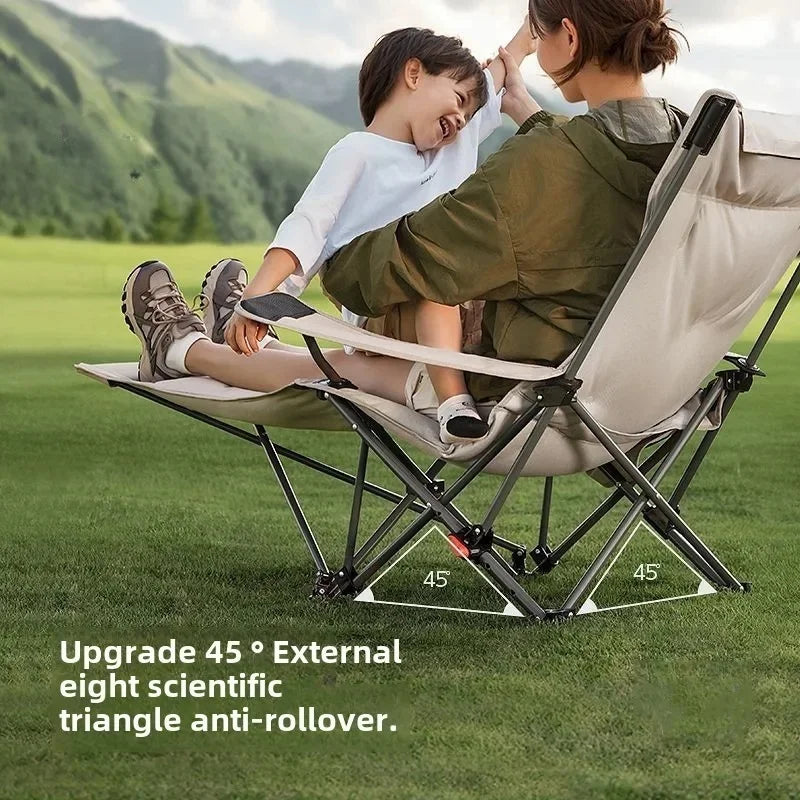 Folding Camping Recliner Chair | Adjustable Outdoor Beach & Fishing Chair 🏖️🔥 | Ultra Comfort Portable Seat