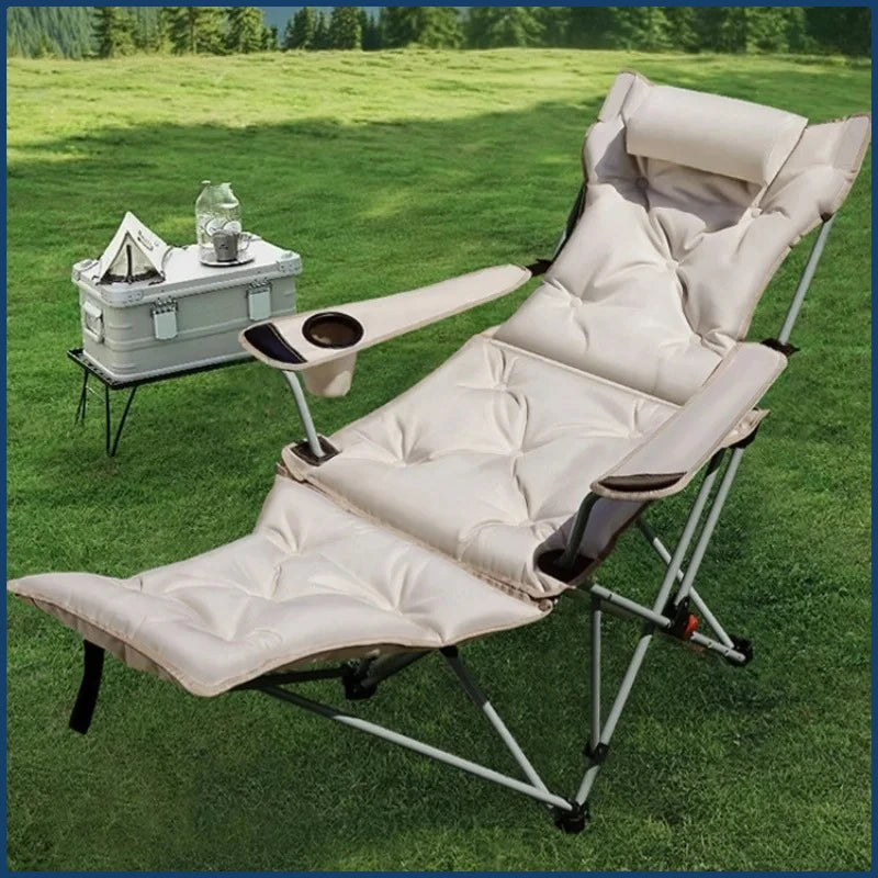 Folding Camping Recliner Chair | Adjustable Outdoor Beach & Fishing Chair 🏖️🔥 | Ultra Comfort Portable Seat
