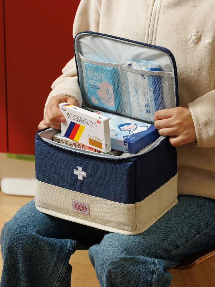 Portable First Aid & Medicine Organizer Bag | Travel Pill Storage Kit 💊🚑 | Emergency Survival & Daily Essentials Pouch