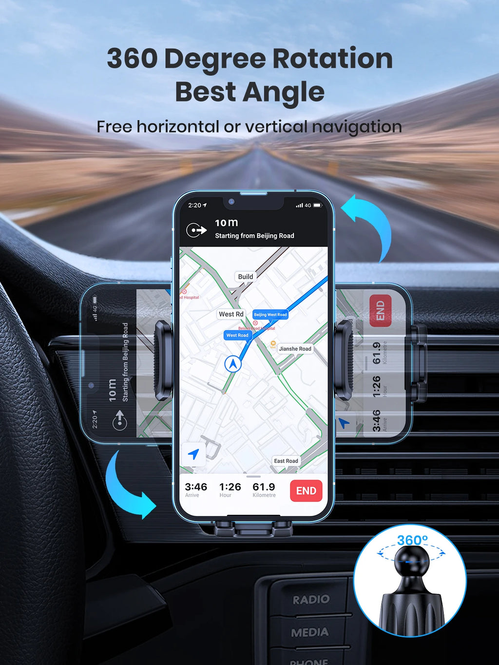Soporte Magnético Para Celular en Carro – Maneja Más Cómodo 🚗📱