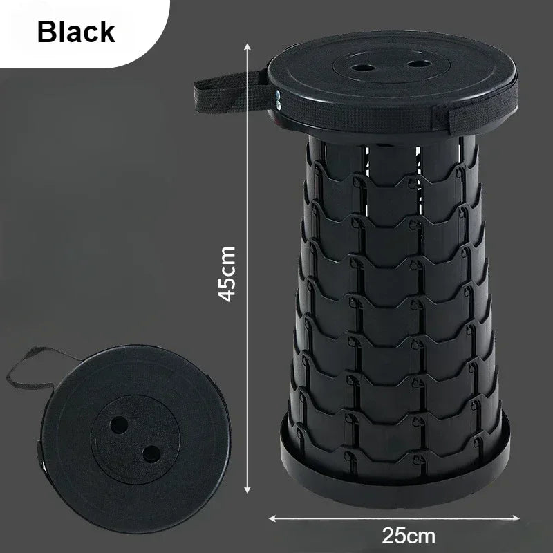 Portable Folding Telescopic Camping Stool | Lightweight Fishing & Beach Chair 🏖️🔥 | Compact Outdoor Seat