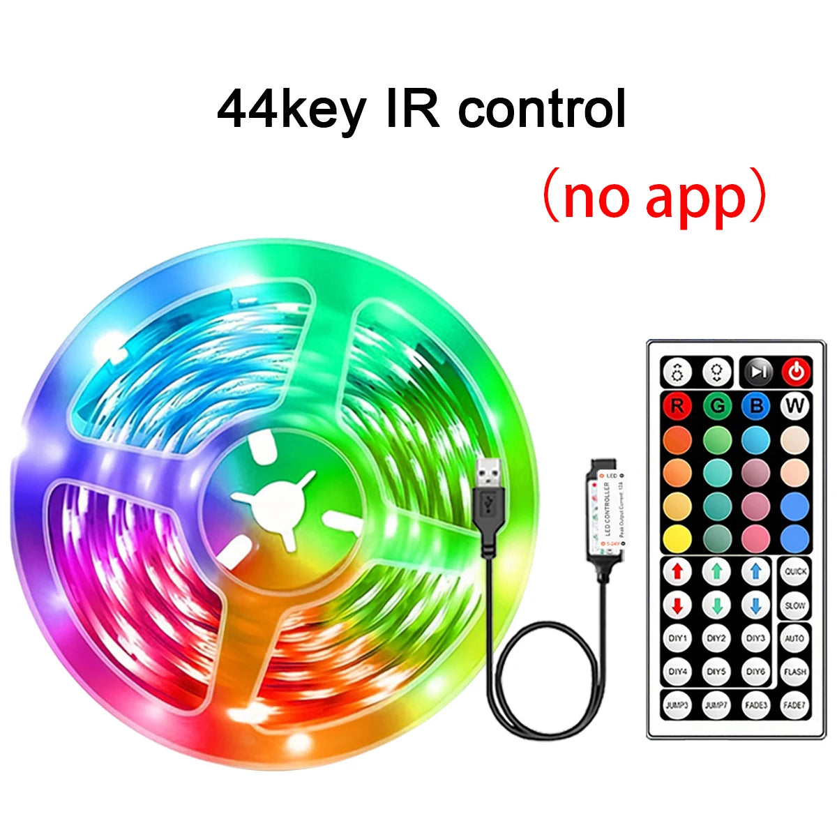 Smart RGB LED Strip Lights – App Controlled Room Glow Setup