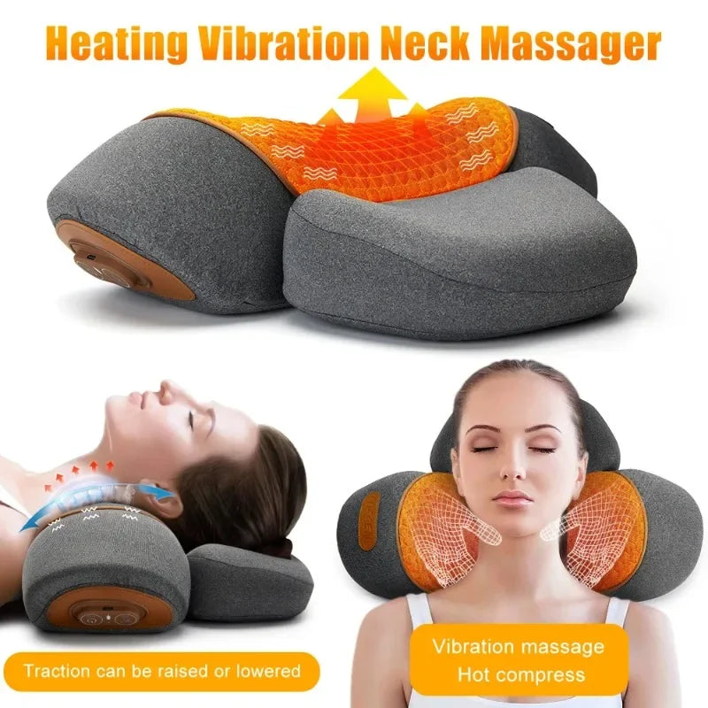 Almohada Inteligente Para Cuello – Relajación y Calor Terapéutico 🔥