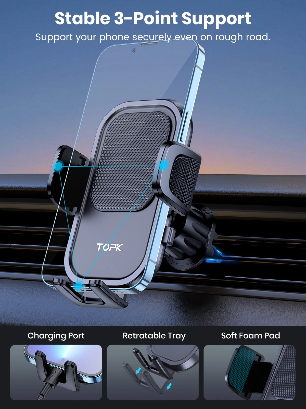 Soporte Magnético Para Celular en Carro – Maneja Más Cómodo 🚗📱