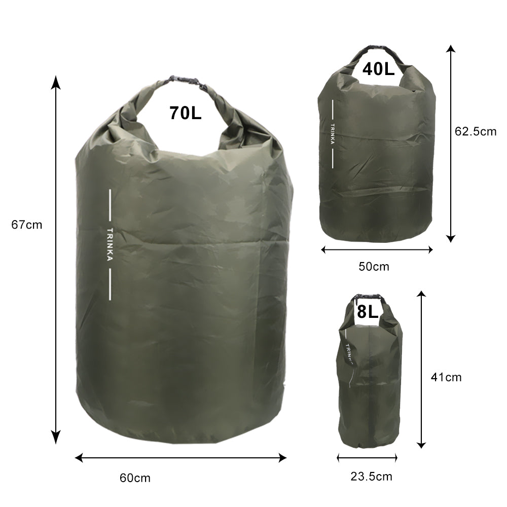 Waterproof Dry Bag for Travel & Water Sports | Kayak, Beach & Camping Storage Bag 🌊🎒 | 8L / 40L / 70L